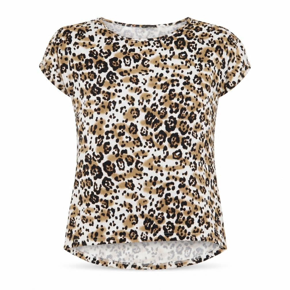originals Womens Multicoloured Animal Print  Basic T-Shirt Size 10
