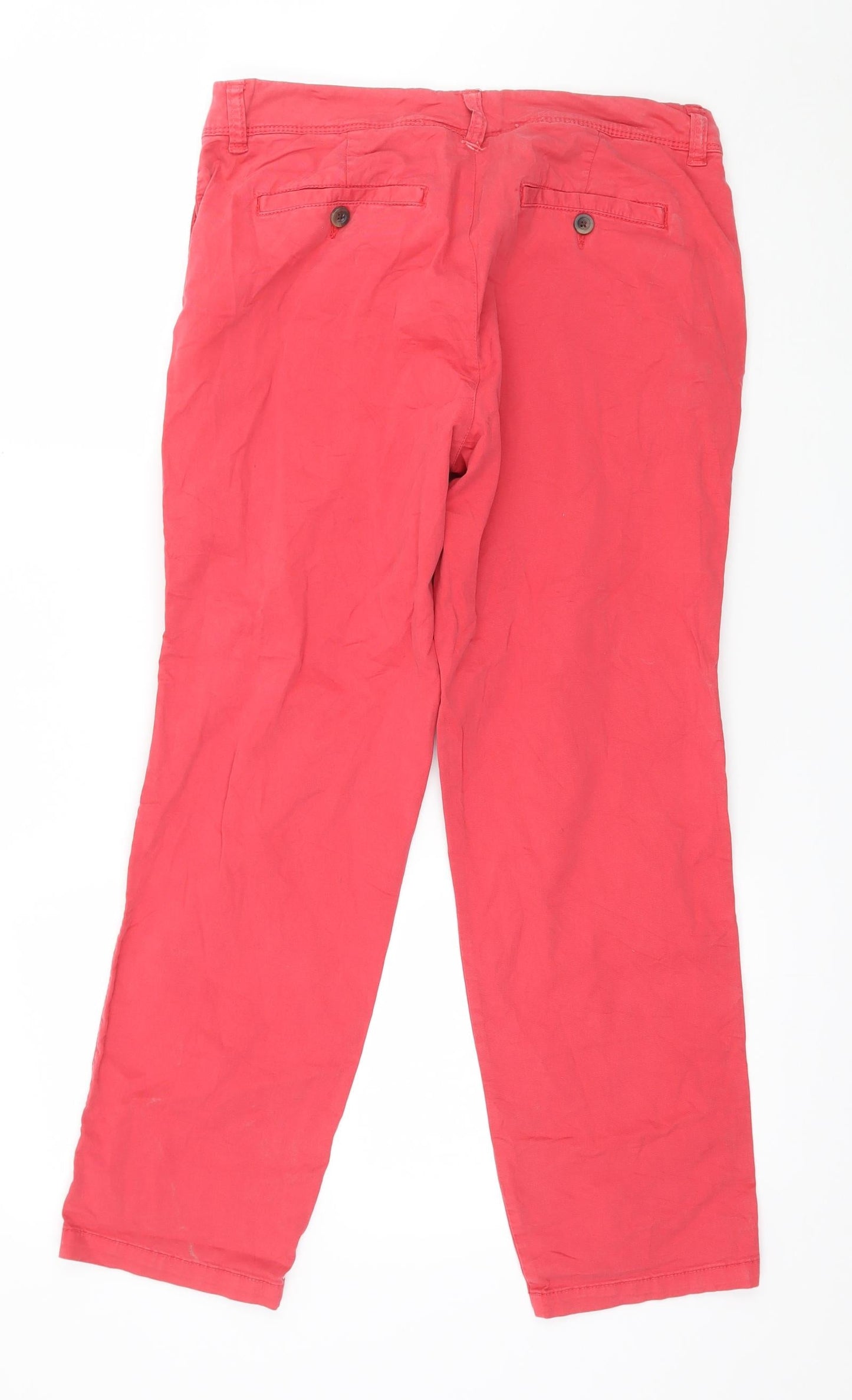 Preworn Womens Pink   Cropped Trousers Size 32 in L26 in
