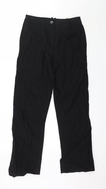 Country Casuals Womens Black Trousers Size 10 L29 in
