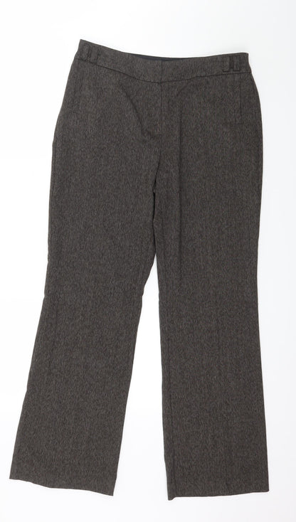 David Emanuel Womens Brown   Trousers  Size 12 L20 in