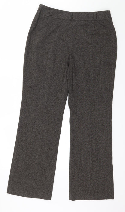 David Emanuel Womens Brown   Trousers  Size 12 L20 in