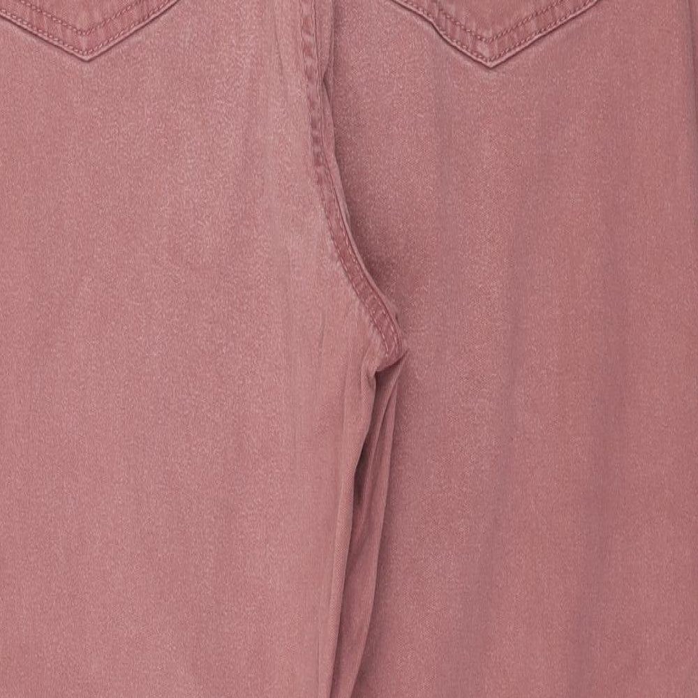 F&F Womens Pink  Denim Straight Jeans Size 36 in L27 in