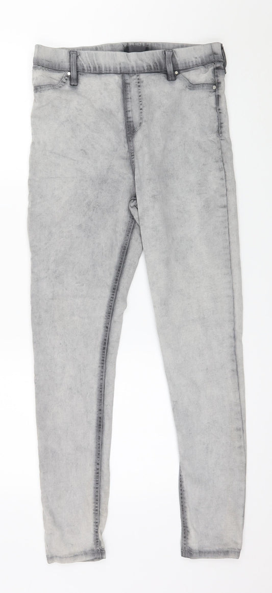 Preworn Womens Grey  Denim Jegging Jeans Size 30 in L27 in