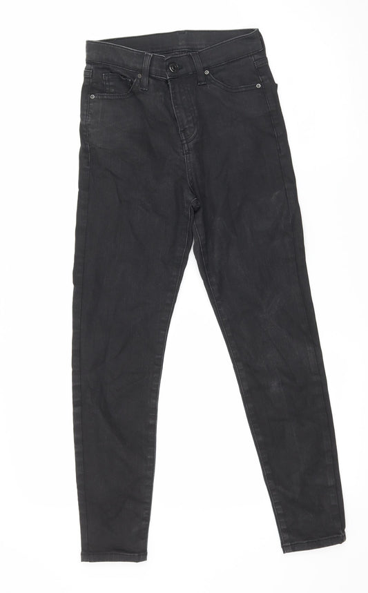 Topshop Womens Grey  Denim Skinny Jeans Size 26 in L30 in