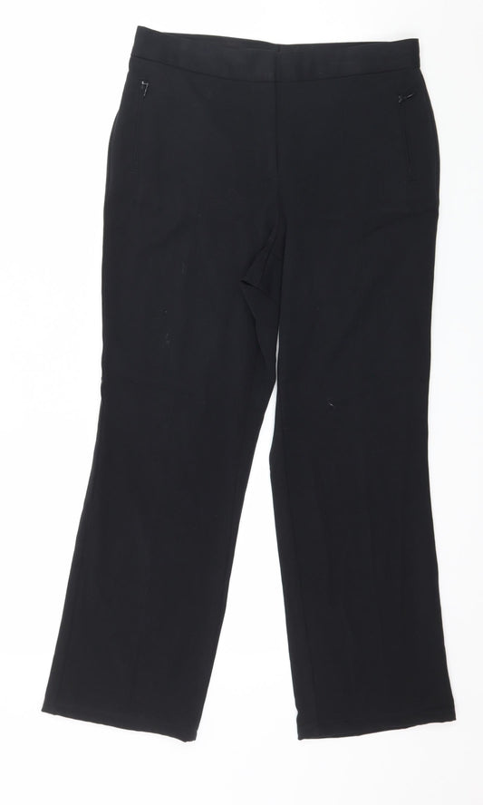 Marks and Spencer Womens Blue   Trousers  Size 10 L25 in
