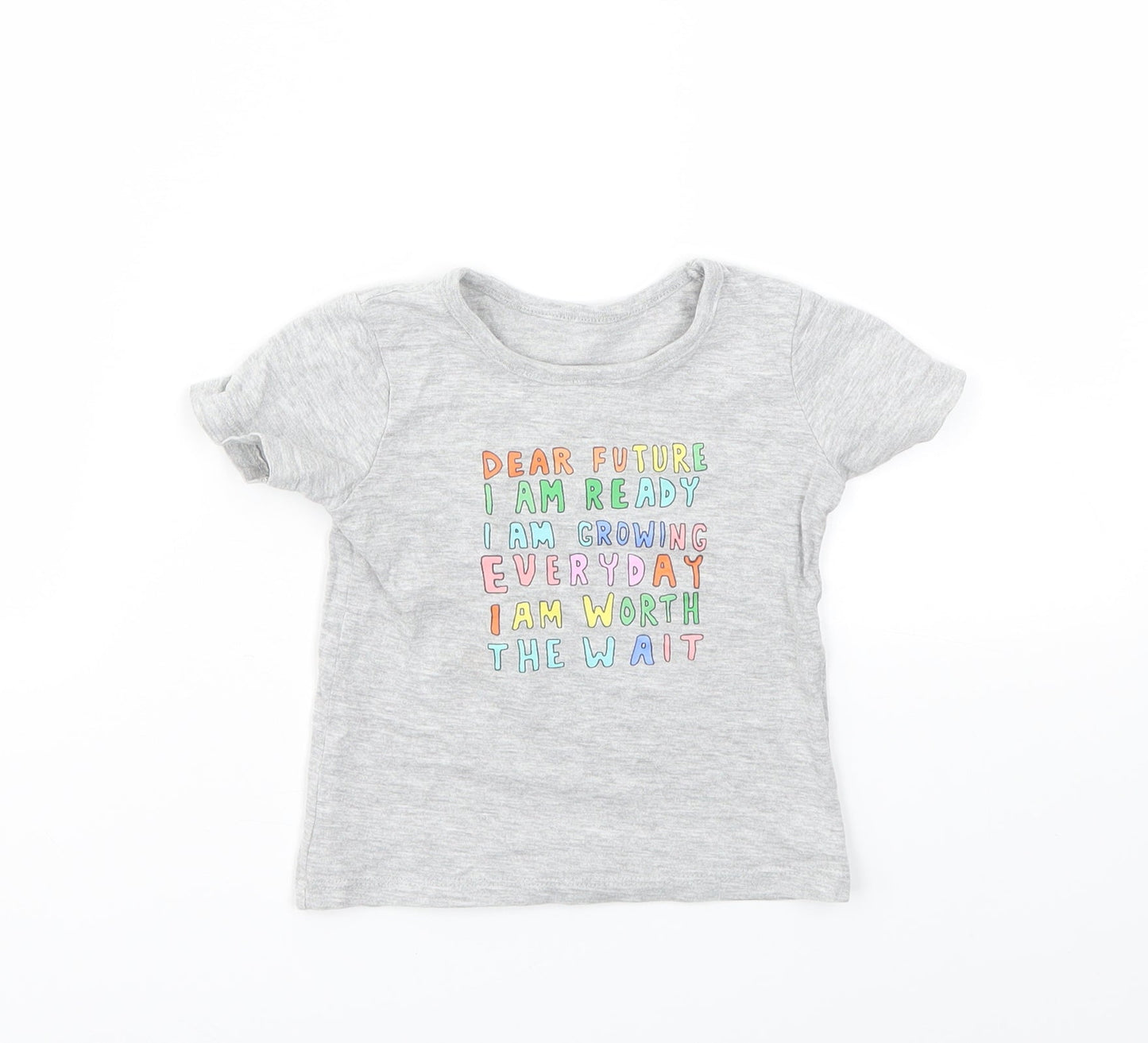 George Boys Grey   Basic T-Shirt Size 9-12 Months