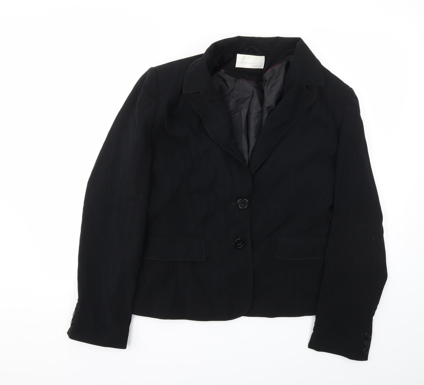 AMARANTO Womens Black   Jacket Blazer Size 16
