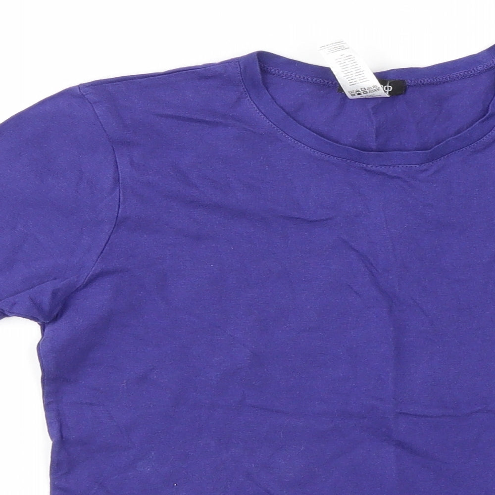 Boohoo Girls Purple   Basic T-Shirt Size S