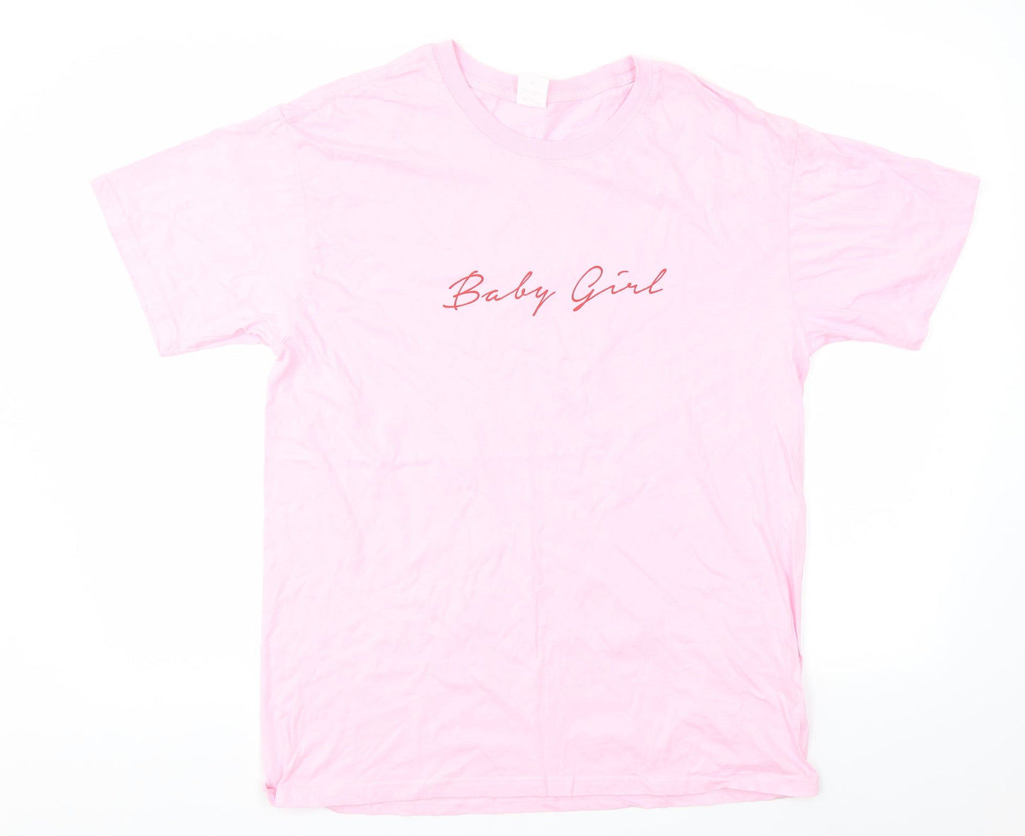 Preworn Womens Pink   Basic T-Shirt Size L