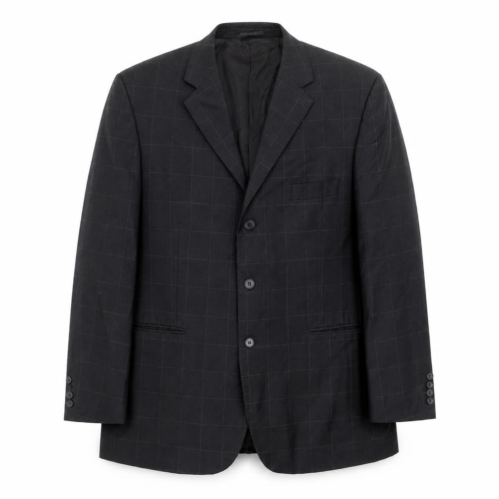 Preworn Mens Black   Jacket Blazer Size 46