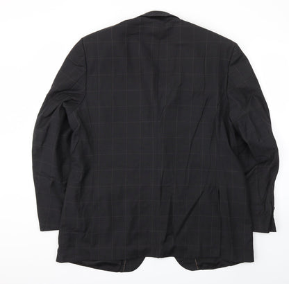 Preworn Mens Black   Jacket Blazer Size 46
