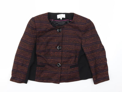 Country Casuals Womens Purple Jacket Blazer Size 10