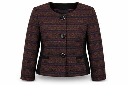 Country Casuals Womens Purple Jacket Blazer Size 10