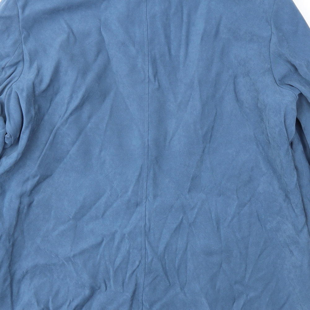 Joella Di Marco Womens Blue   Jacket Coat Size 2XL