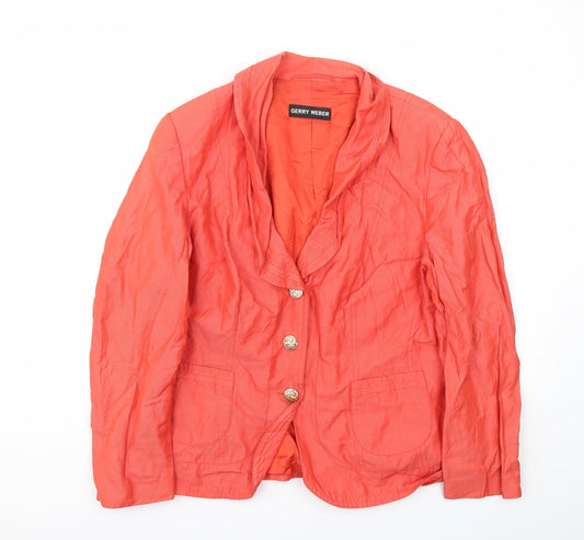 Gerry Weber Womens Red   Jacket Blazer Size 18
