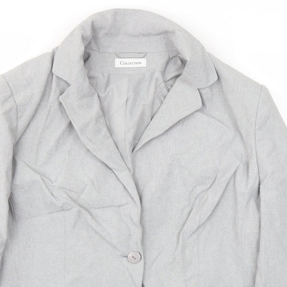 Collection Womens Grey   Jacket Blazer Size 18