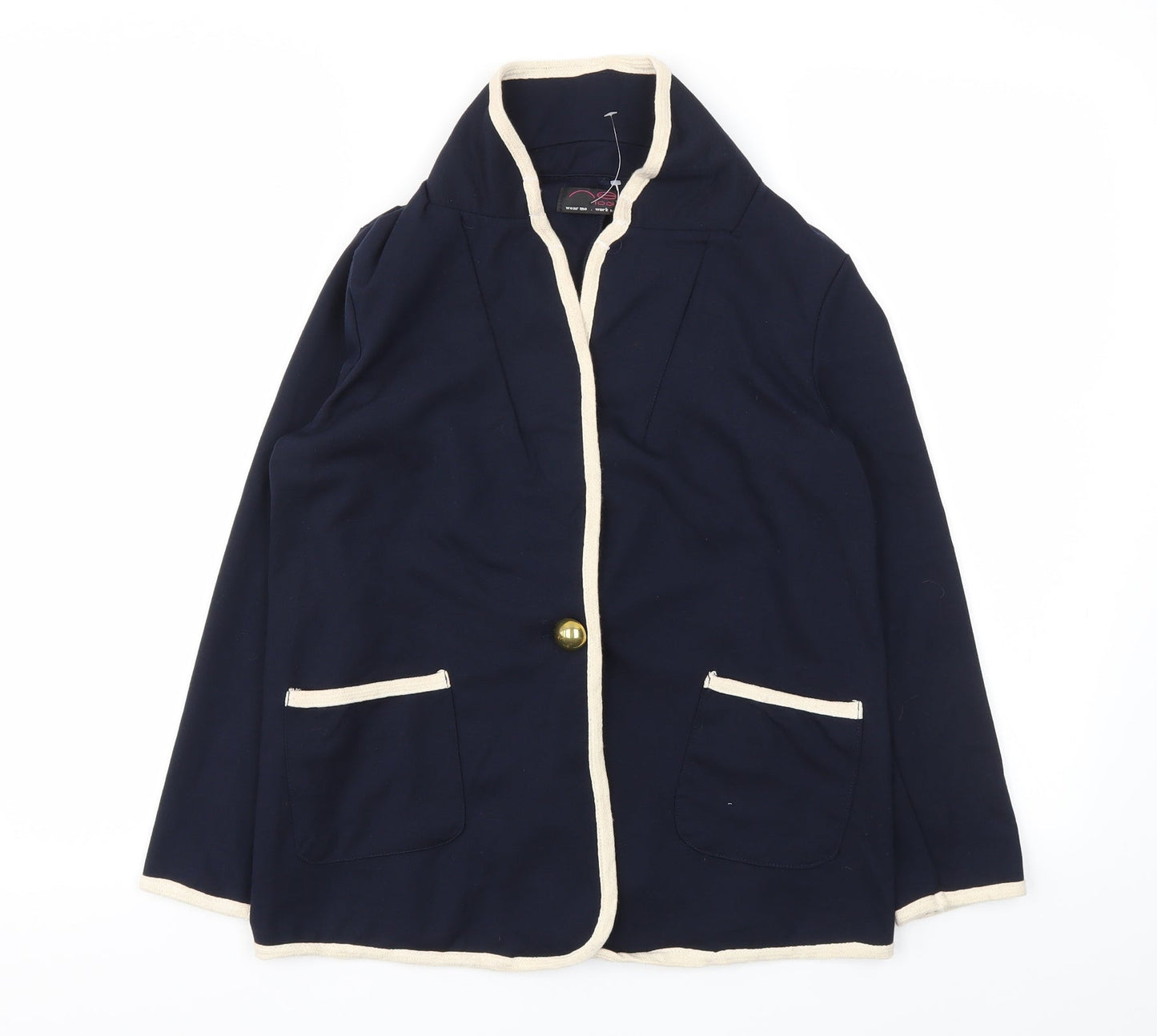 New Look Womens Blue   Jacket Blazer Size 10