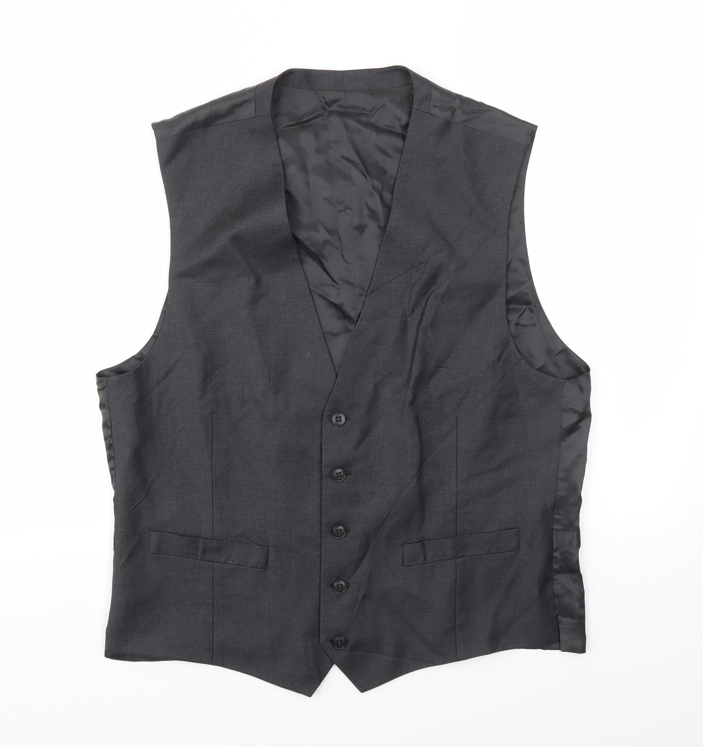 Preworn Mens Grey   Jacket Suit Waistcoat Size 40
