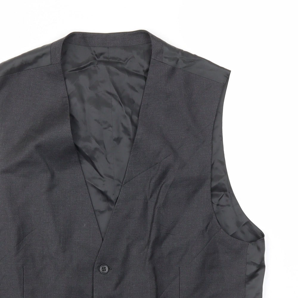 Preworn Mens Grey   Jacket Suit Waistcoat Size 40