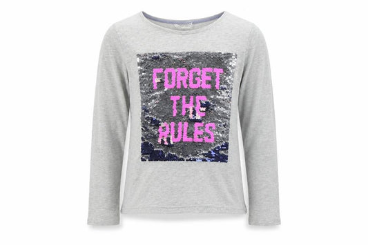H&M Girls Green Colourblock  Basic T-Shirt Size 7-8 Years