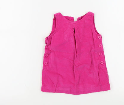 Additional front view of Gap girls’ pink colourblock a-line, size 12-18, months