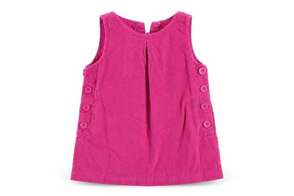 Front view of Gap girls’ pink colourblock a-line, size 12-18, months