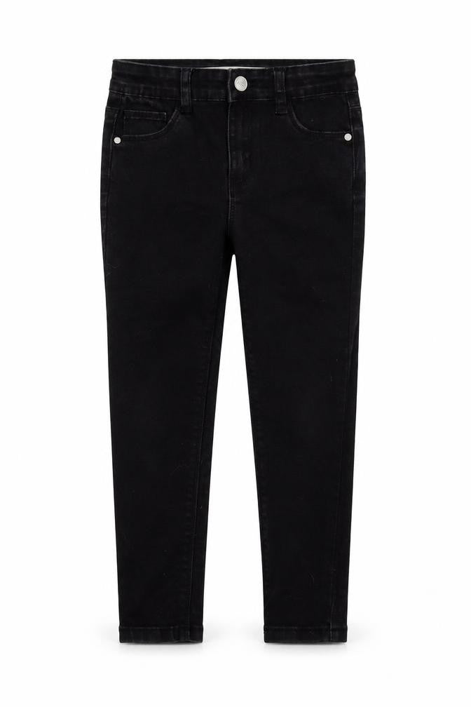 denim&co Girls Black Colourblock  Skinny Jeans Size 5-6 Years