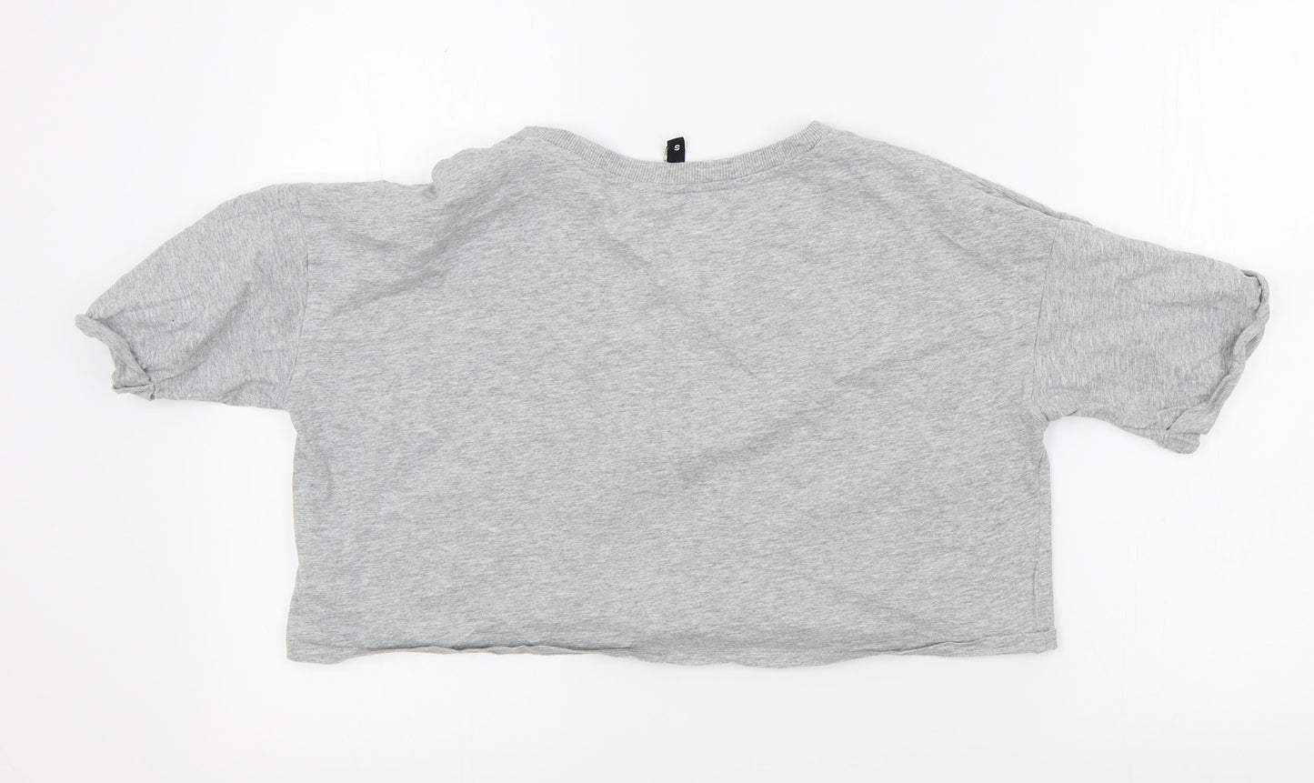 H&M Womens Grey Colourblock  Basic T-Shirt Size S