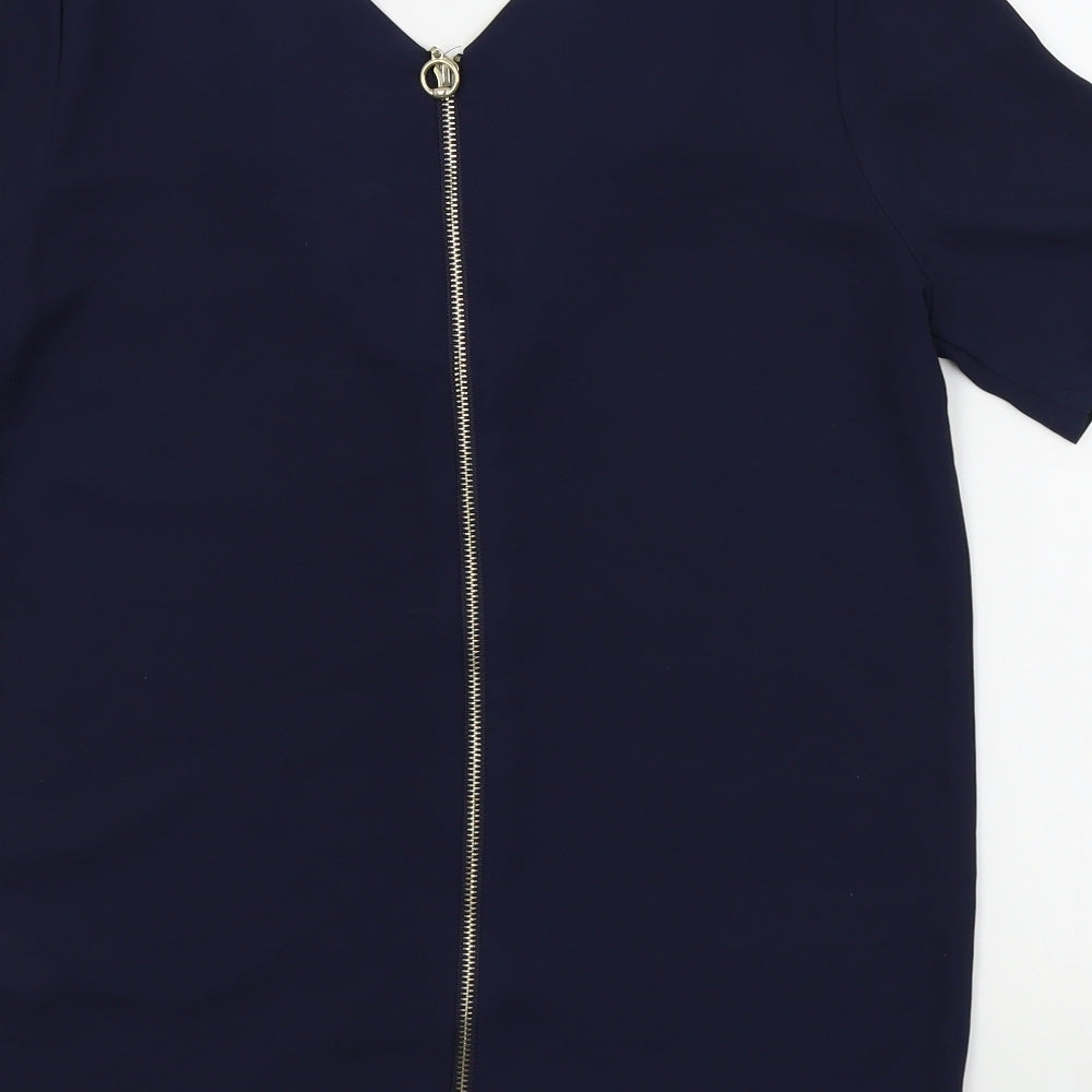 Primark Womens Blue Colourblock  Basic Blouse Size 8
