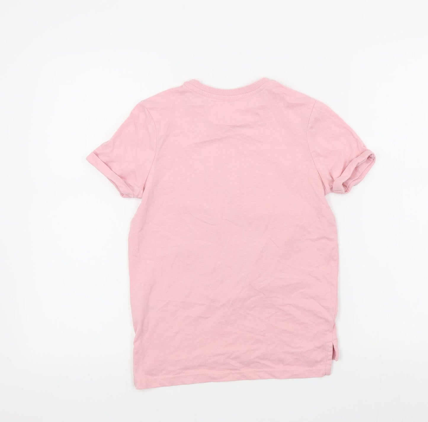 Nutmeg Girls Pink Colourblock  Basic T-Shirt Size 10 Years