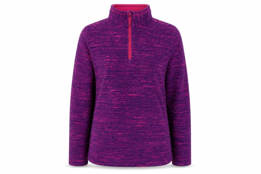 DECATHLON Girls Purple Colourblock  Pullover Jumper Size S