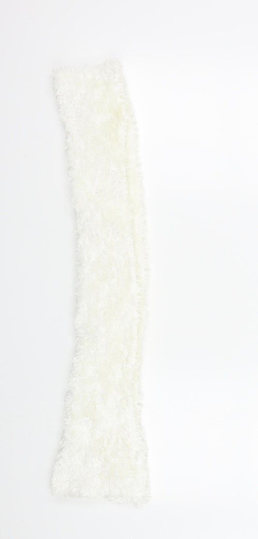 Preworn Girls White Colourblock  Scarf Scarves & Wraps One Size