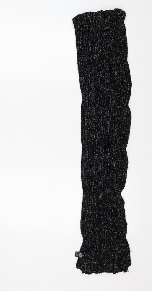Preworn Womens Black    Scarf   - sparkle detail