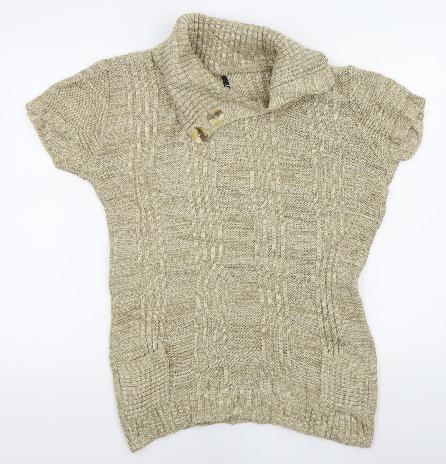 Quiz Womens Beige   Pullover Jumper Size S