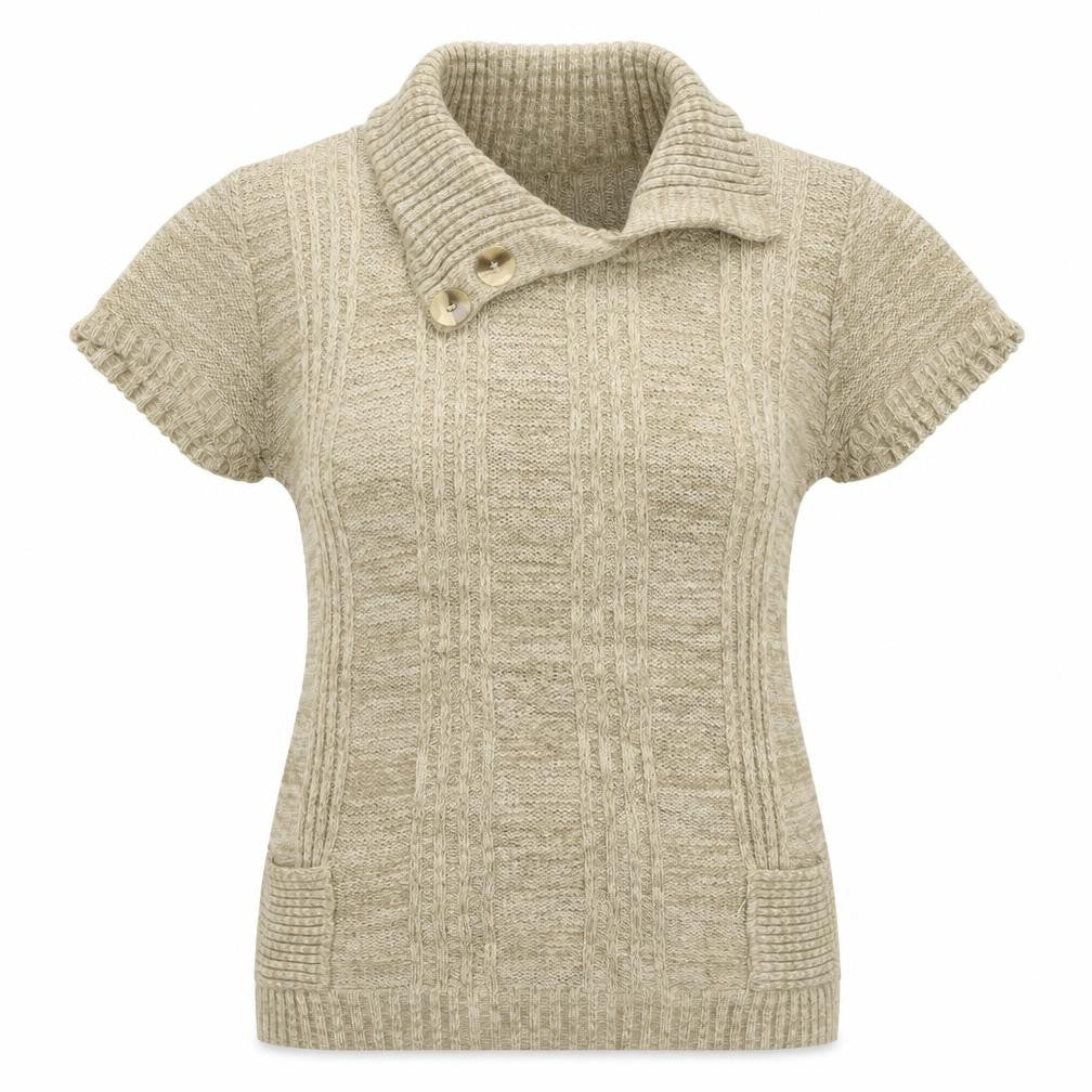 Quiz Womens Beige   Pullover Jumper Size S