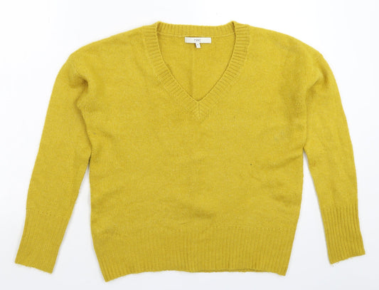 NEXT Womens Yellow  Knit Pullover Jumper Size XS