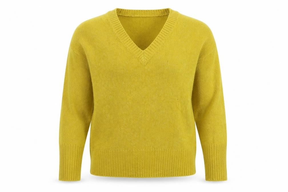 NEXT Womens Yellow  Knit Pullover Jumper Size XS