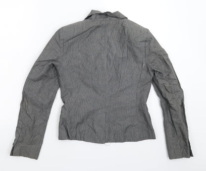 Back view of French Connection women’s grey jacket blazer, size UK 6