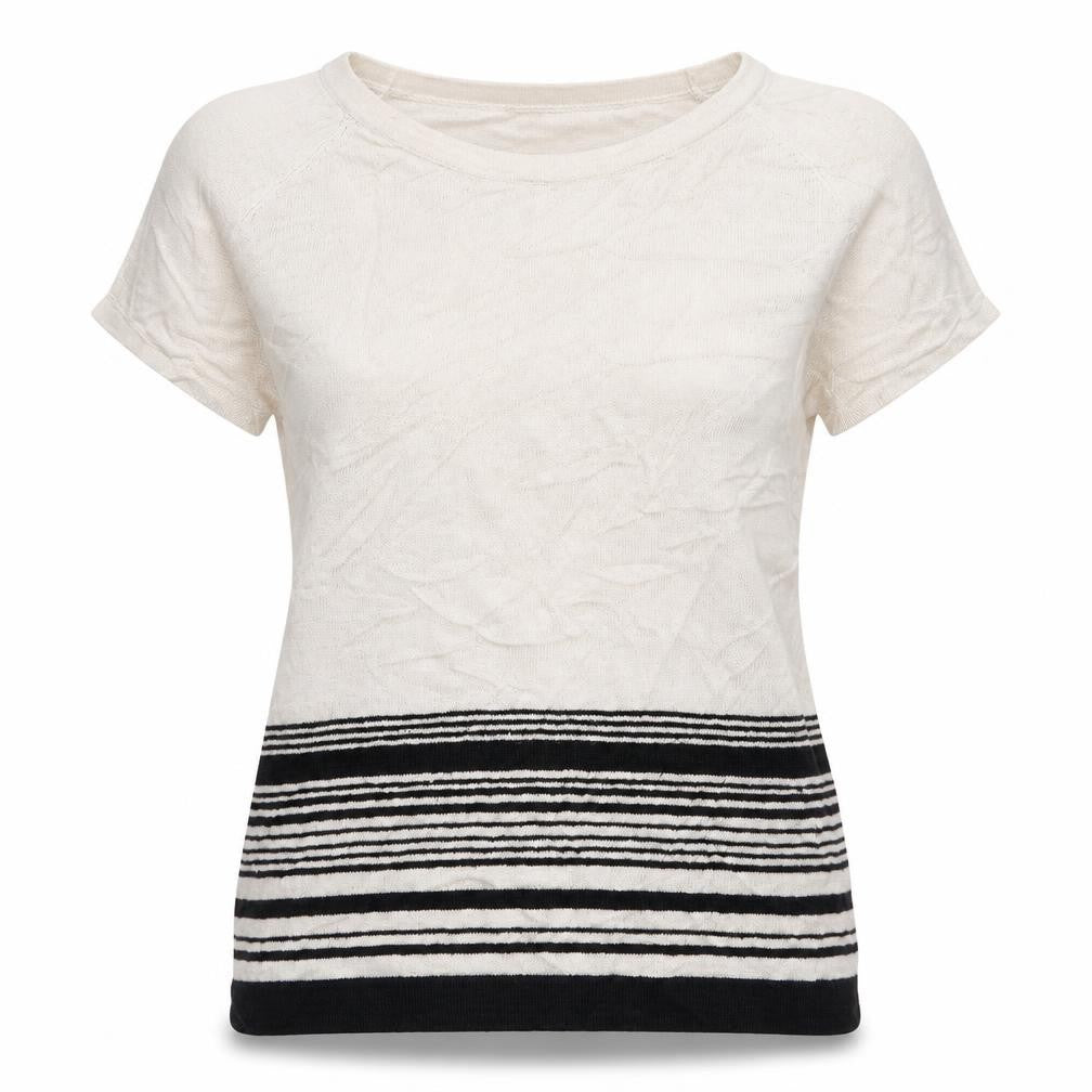Paul Costelloe Womens Grey Striped  Pullover Jumper Size 10