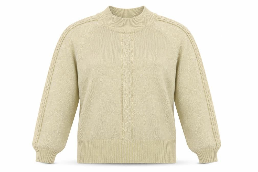 Bonmarché Womens Gold Knit Pullover Jumper Size XL