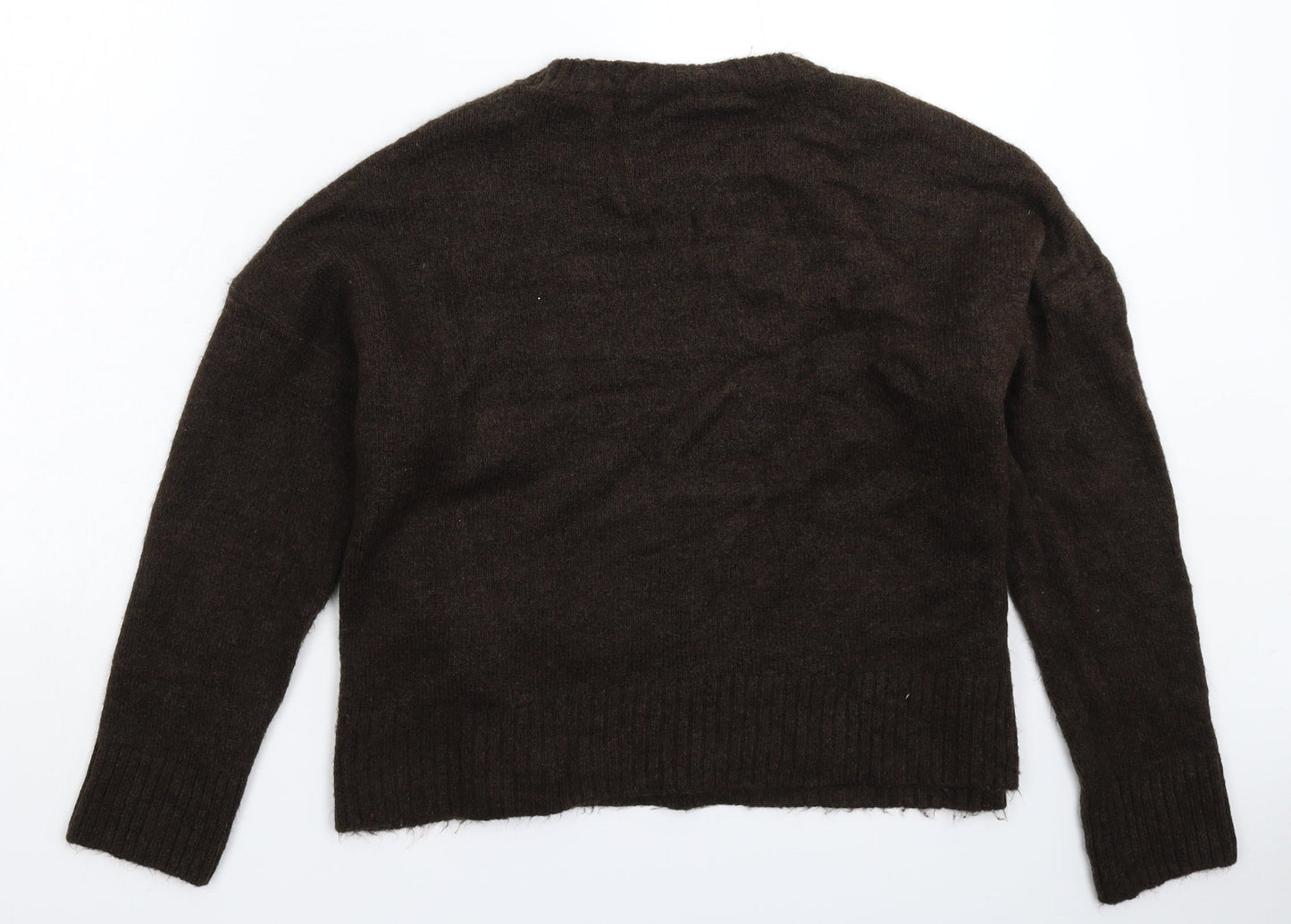 M&Co Womens Grey  Knit Pullover Jumper Size M