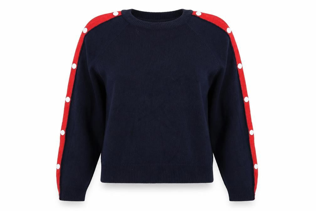 Divided Womens Blue  Knit Pullover Jumper Size S