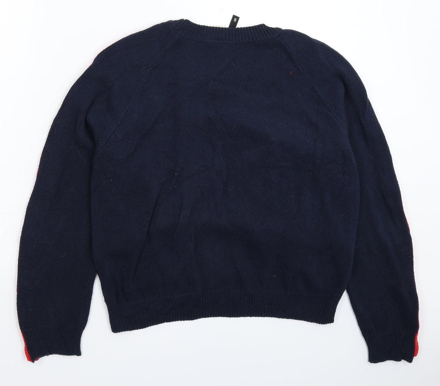 Divided Womens Blue  Knit Pullover Jumper Size S