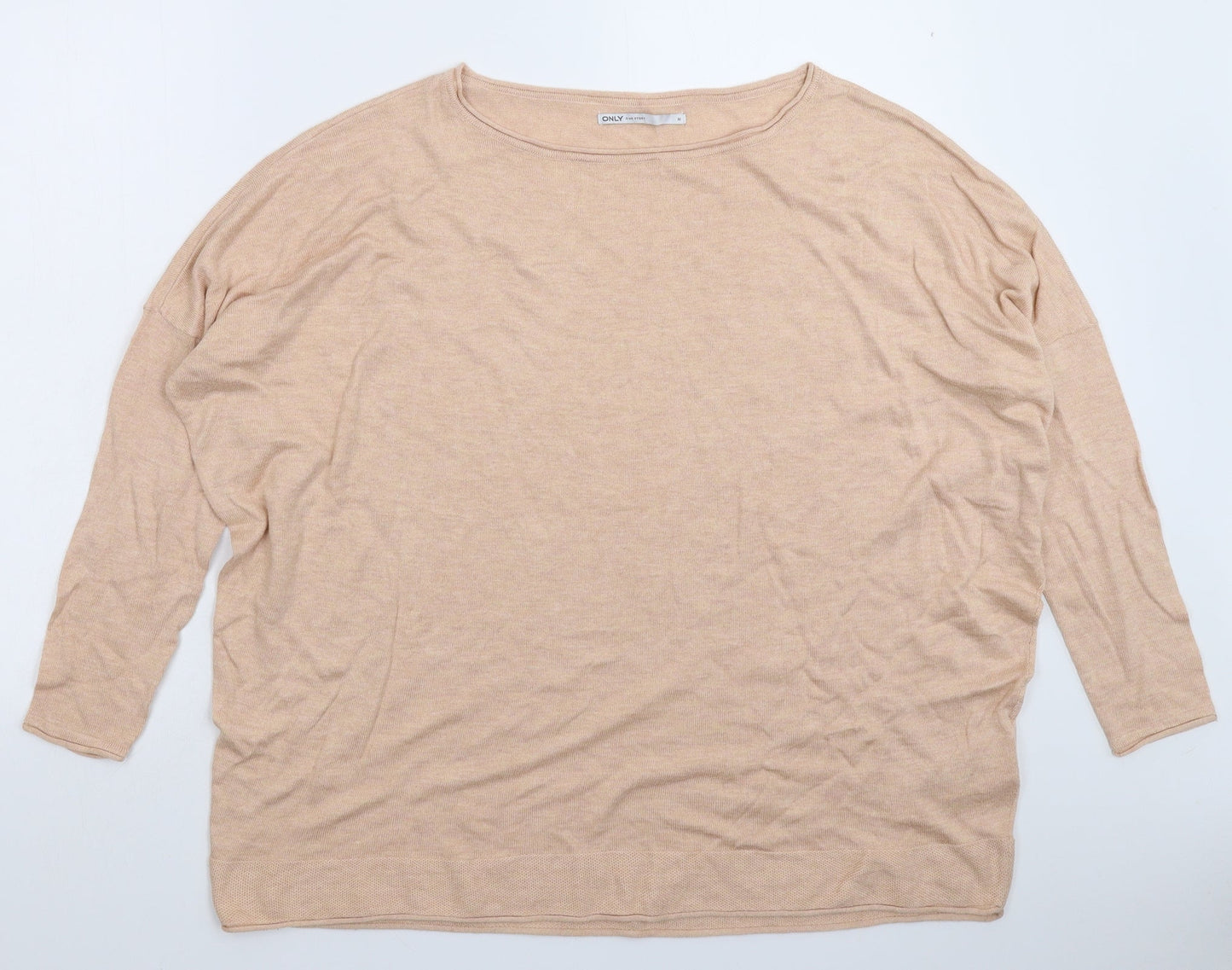 Only Womens Beige  Knit Pullover Jumper Size M  - Oversized