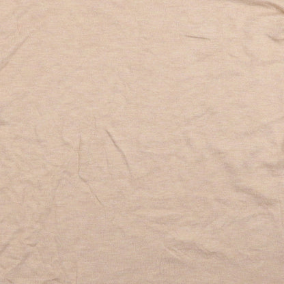 Brand and care label for Only women’s beige knit jumper, size M, - oversized