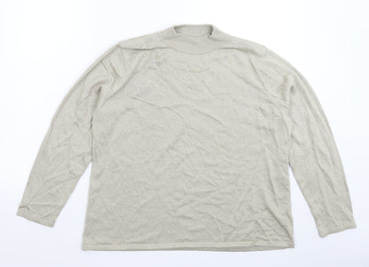 Bonmarché Womens Grey Knit Pullover Jumper Size L