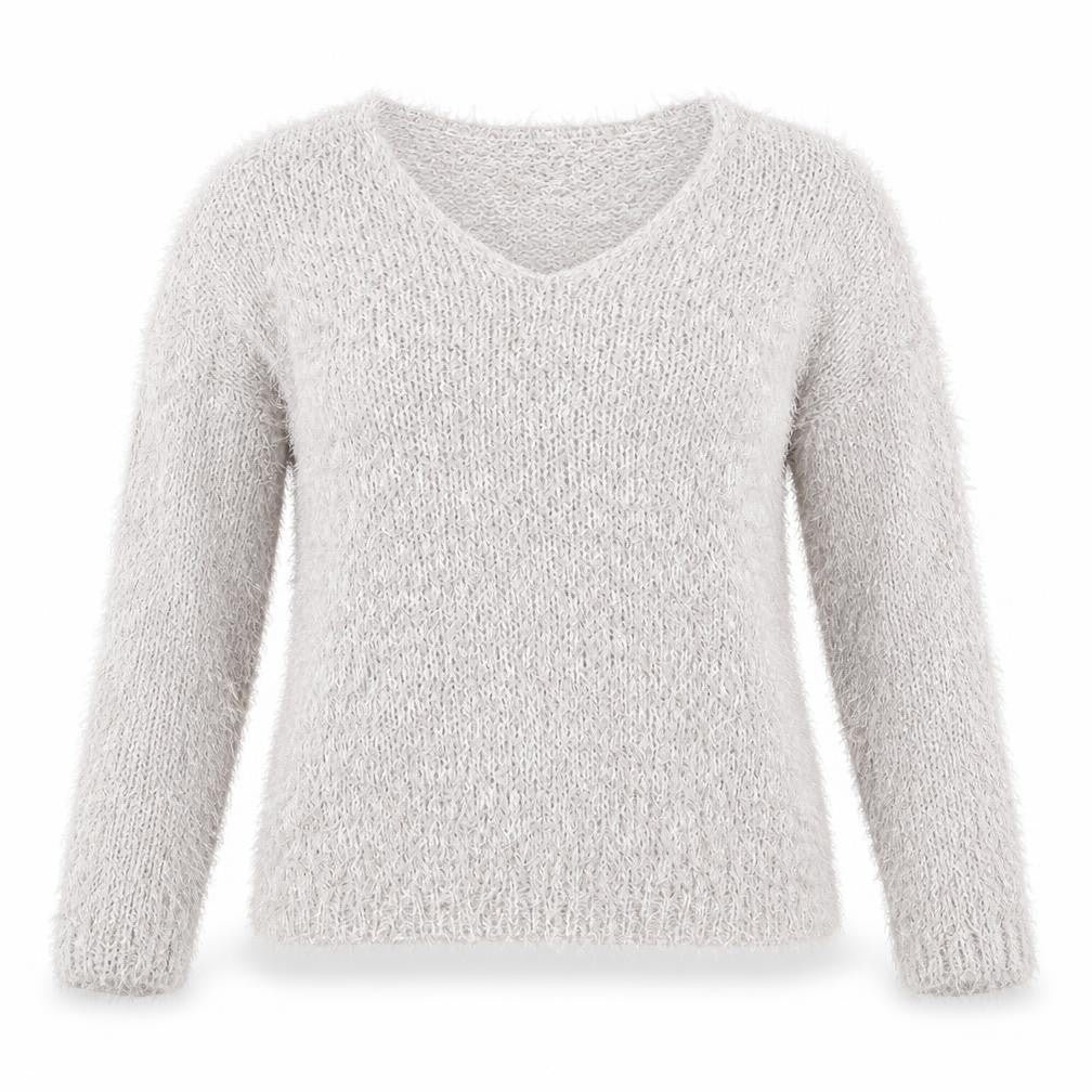 F&F Womens Grey  Knit Pullover Jumper Size 12