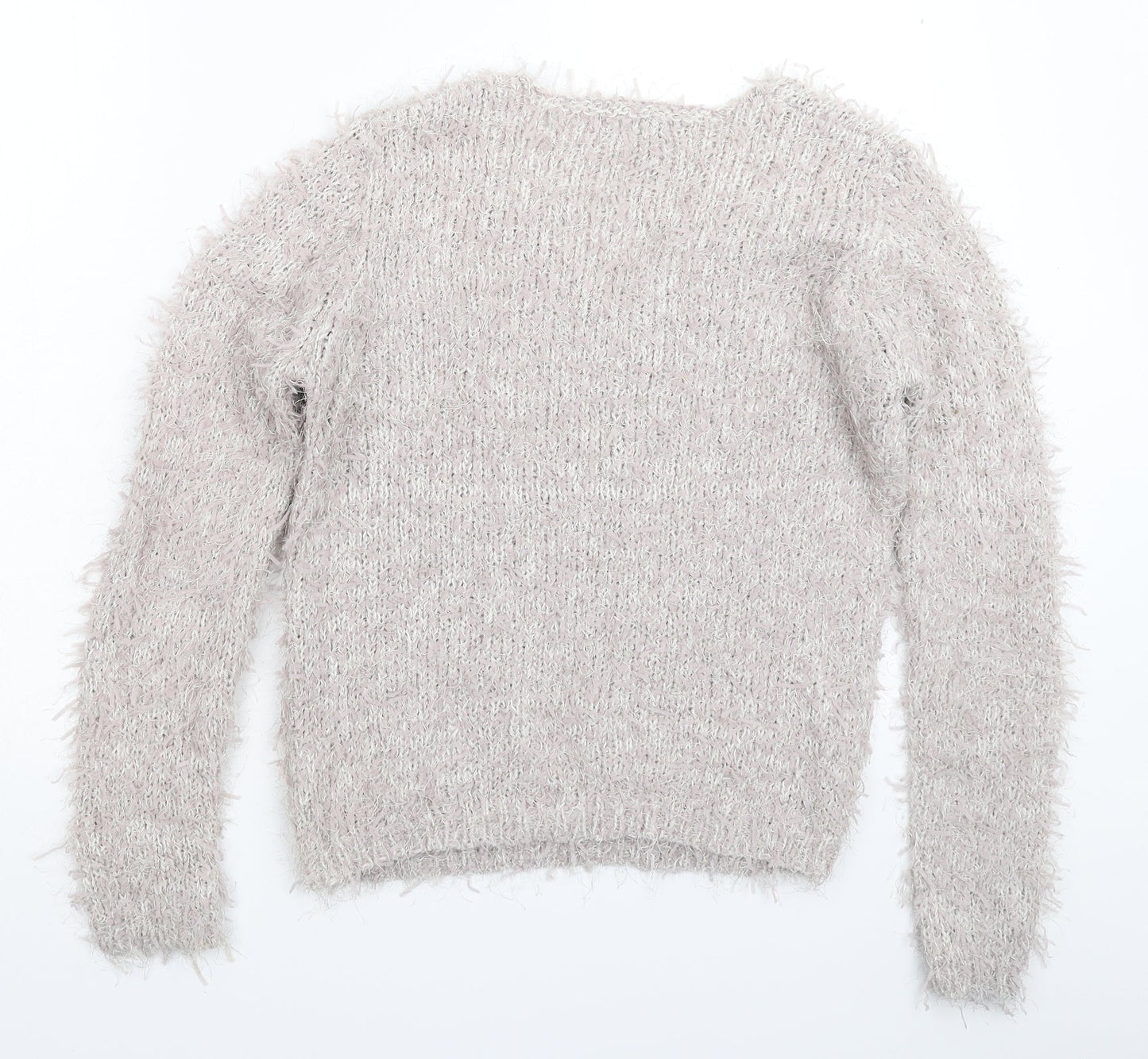 F&F Womens Grey  Knit Pullover Jumper Size 12