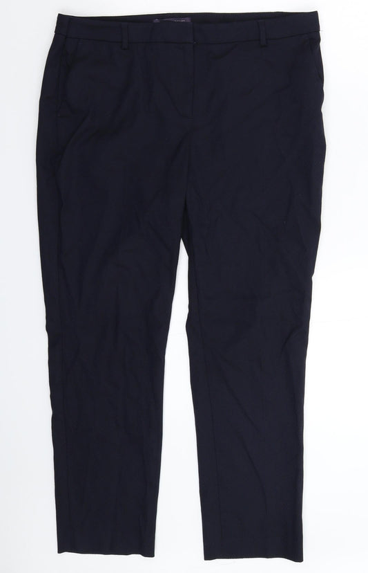 Marks and Spencer Womens Blue   Dress Pants Trousers Size 14 L27 in