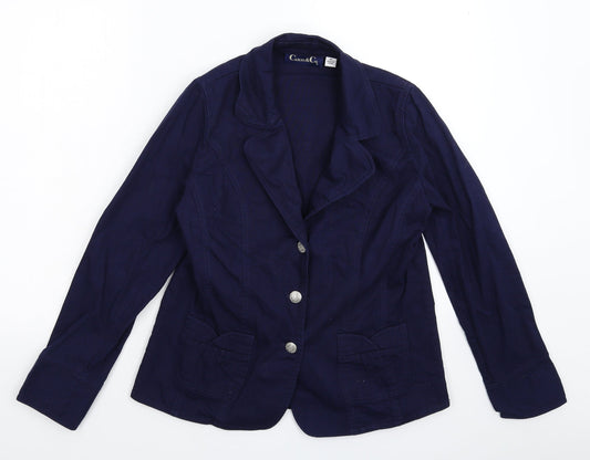 Casual & Co Womens Blue   Jacket Blazer Size XS